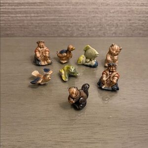 Charming Wade England Figurine Collection - Brown and Green